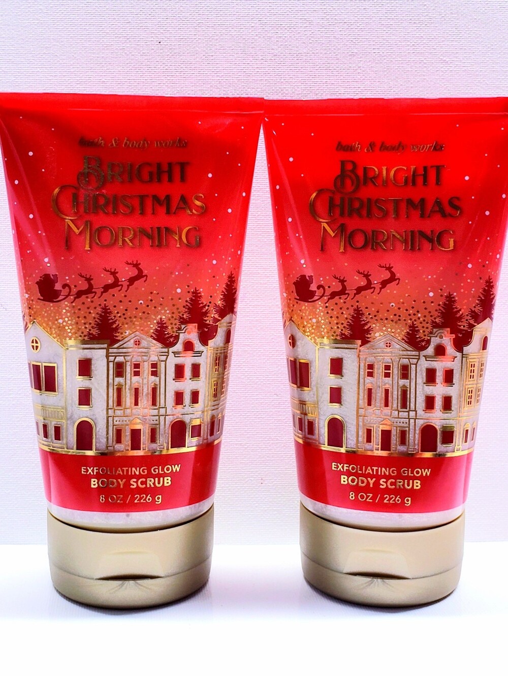 Bath & Body Works BRIGHT CHRISTMAS MORNING Shea Butter Cleansing Bar Soap(2 Pcs)